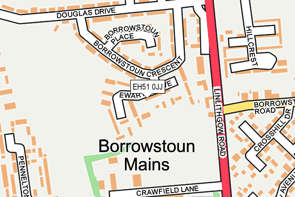 EH51 0JJ map - OS OpenMap – Local (Ordnance Survey)