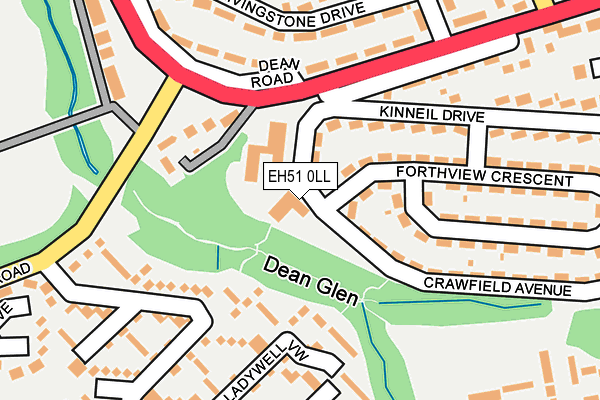 EH51 0LL map - OS OpenMap – Local (Ordnance Survey)