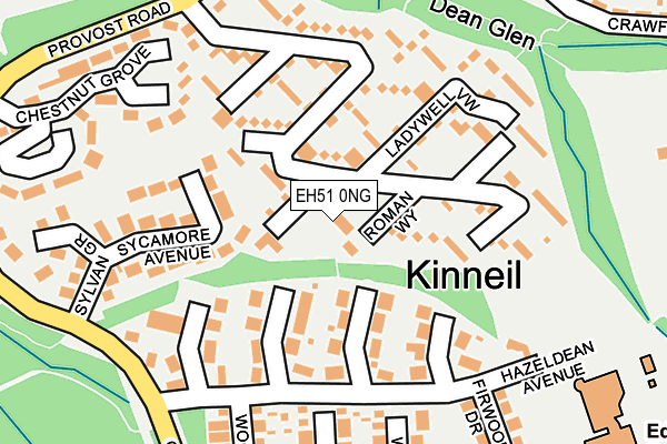 EH51 0NG map - OS OpenMap – Local (Ordnance Survey)