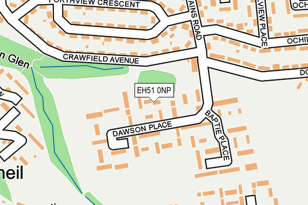 EH51 0NP map - OS OpenMap – Local (Ordnance Survey)