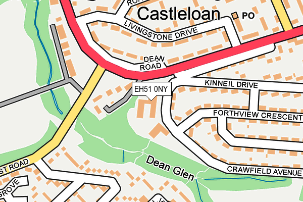EH51 0NY map - OS OpenMap – Local (Ordnance Survey)