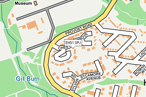 EH51 0PJ map - OS OpenMap – Local (Ordnance Survey)
