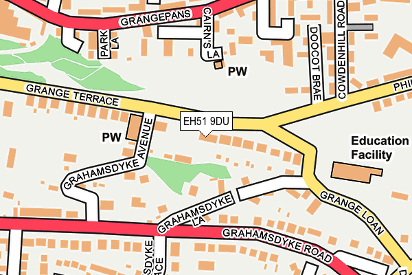 EH51 9DU map - OS OpenMap – Local (Ordnance Survey)