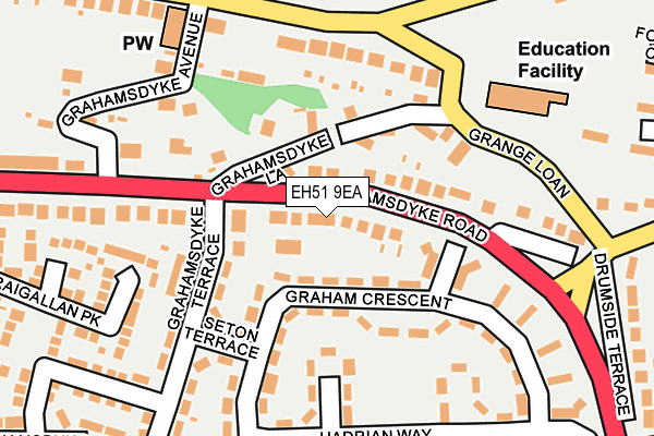 EH51 9EA map - OS OpenMap – Local (Ordnance Survey)