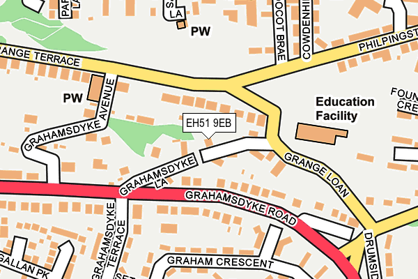 EH51 9EB map - OS OpenMap – Local (Ordnance Survey)