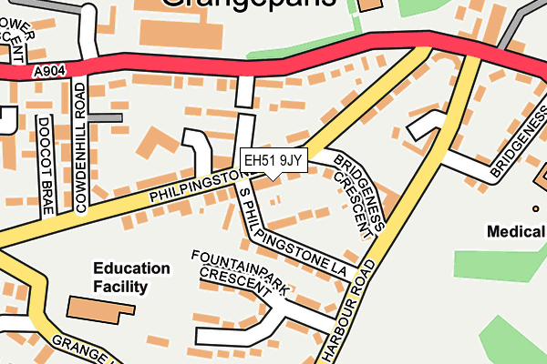 EH51 9JY map - OS OpenMap – Local (Ordnance Survey)