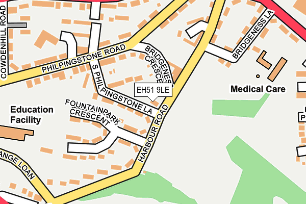 EH51 9LE map - OS OpenMap – Local (Ordnance Survey)