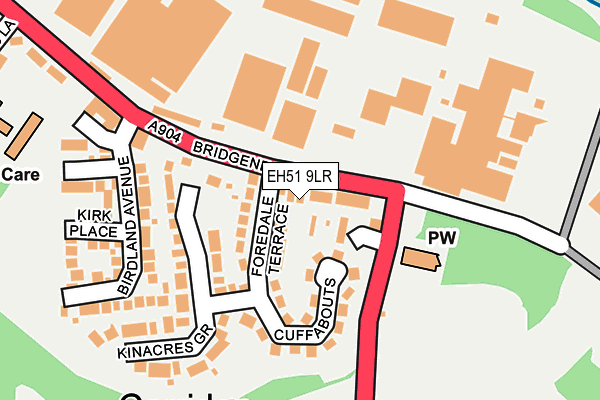 EH51 9LR map - OS OpenMap – Local (Ordnance Survey)