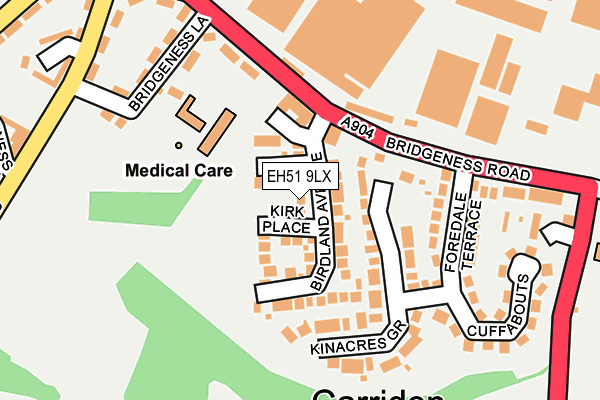 EH51 9LX map - OS OpenMap – Local (Ordnance Survey)