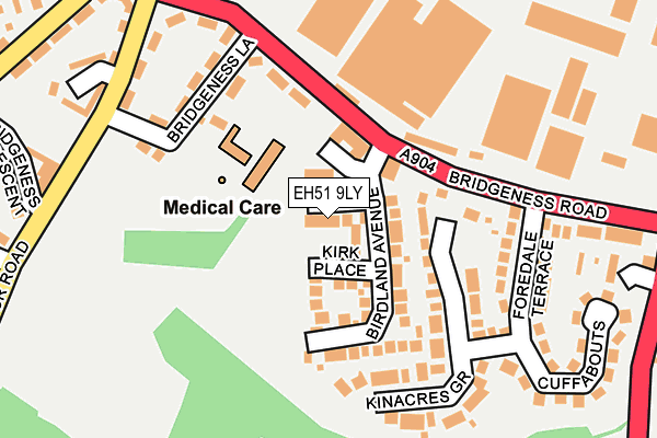 EH51 9LY map - OS OpenMap – Local (Ordnance Survey)