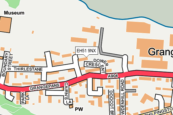 EH51 9NX map - OS OpenMap – Local (Ordnance Survey)