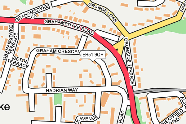 EH51 9QH map - OS OpenMap – Local (Ordnance Survey)