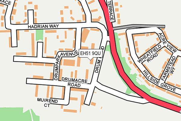 EH51 9QU map - OS OpenMap – Local (Ordnance Survey)