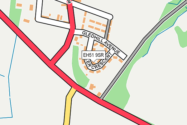 EH51 9SR map - OS OpenMap – Local (Ordnance Survey)