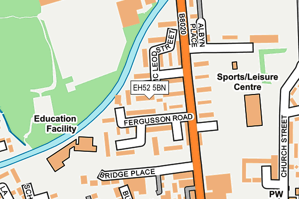 EH52 5BN map - OS OpenMap – Local (Ordnance Survey)