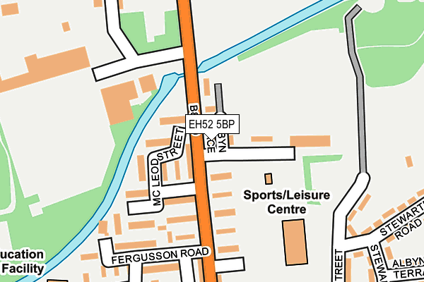 EH52 5BP map - OS OpenMap – Local (Ordnance Survey)