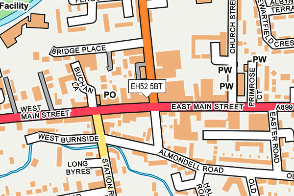 EH52 5BT map - OS OpenMap – Local (Ordnance Survey)