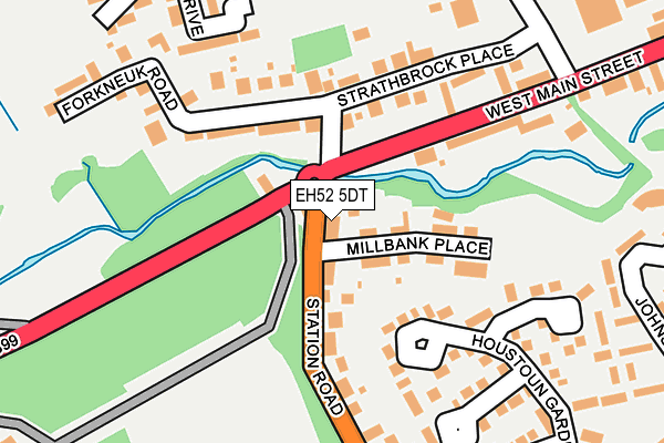 EH52 5DT map - OS OpenMap – Local (Ordnance Survey)