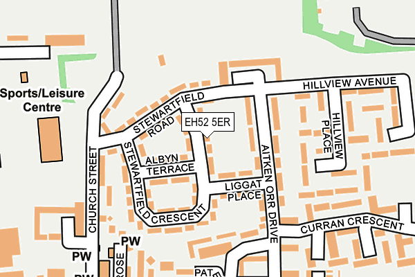 EH52 5ER map - OS OpenMap – Local (Ordnance Survey)