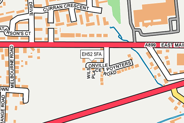 EH52 5FA map - OS OpenMap – Local (Ordnance Survey)