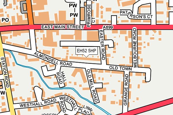 EH52 5HP map - OS OpenMap – Local (Ordnance Survey)