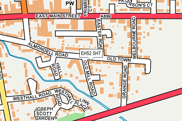 EH52 5HT map - OS OpenMap – Local (Ordnance Survey)