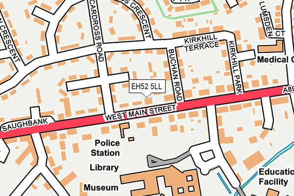 EH52 5LL map - OS OpenMap – Local (Ordnance Survey)