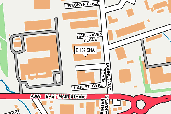 EH52 5NA map - OS OpenMap – Local (Ordnance Survey)