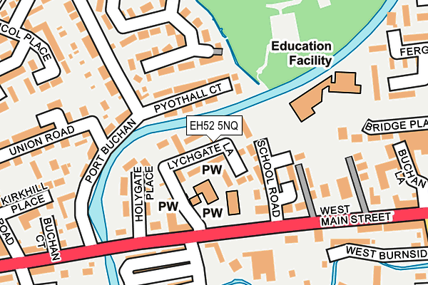 EH52 5NQ map - OS OpenMap – Local (Ordnance Survey)