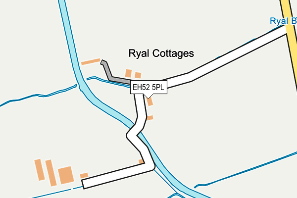 EH52 5PL map - OS OpenMap – Local (Ordnance Survey)