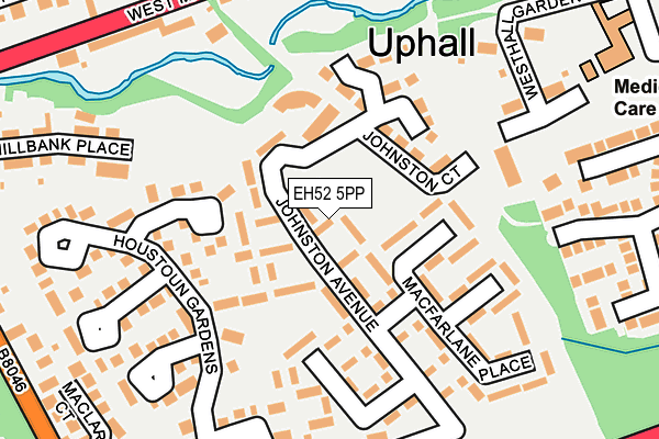 EH52 5PP map - OS OpenMap – Local (Ordnance Survey)