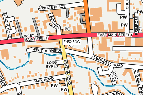 EH52 5QG map - OS OpenMap – Local (Ordnance Survey)