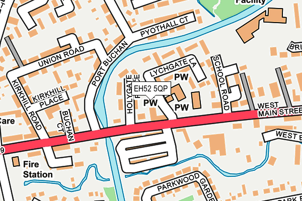 EH52 5QP map - OS OpenMap – Local (Ordnance Survey)