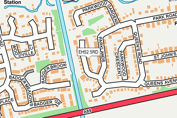 EH52 5RD map - OS OpenMap – Local (Ordnance Survey)