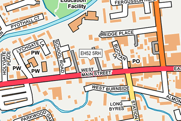 EH52 5RH map - OS OpenMap – Local (Ordnance Survey)