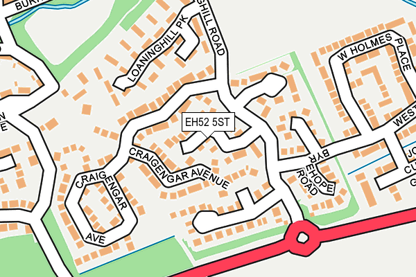 EH52 5ST map - OS OpenMap – Local (Ordnance Survey)