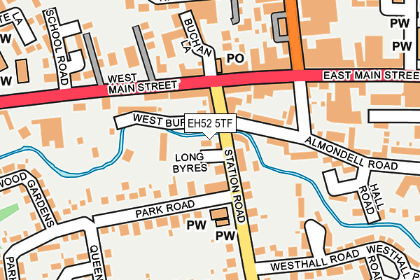 EH52 5TF map - OS OpenMap – Local (Ordnance Survey)