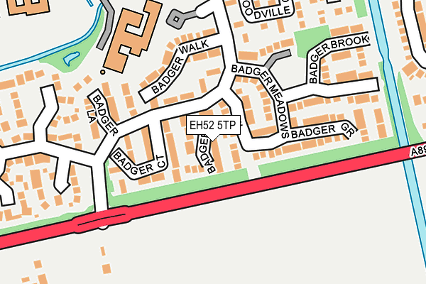 EH52 5TP map - OS OpenMap – Local (Ordnance Survey)