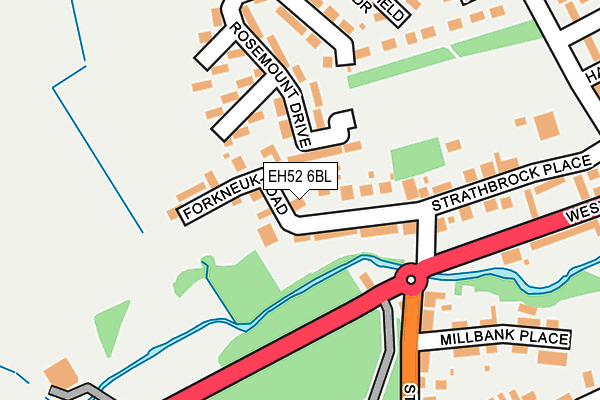 EH52 6BL map - OS OpenMap – Local (Ordnance Survey)