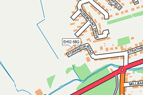 EH52 6BQ map - OS OpenMap – Local (Ordnance Survey)