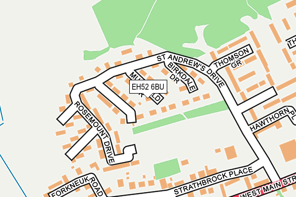 EH52 6BU map - OS OpenMap – Local (Ordnance Survey)