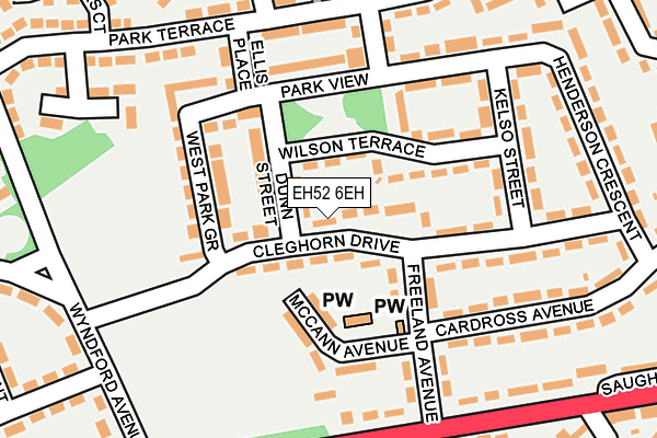 EH52 6EH map - OS OpenMap – Local (Ordnance Survey)