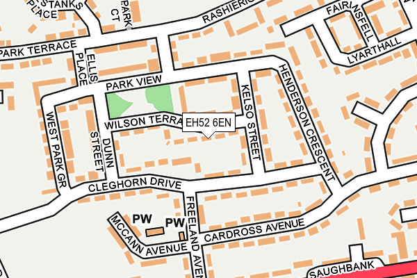 EH52 6EN map - OS OpenMap – Local (Ordnance Survey)