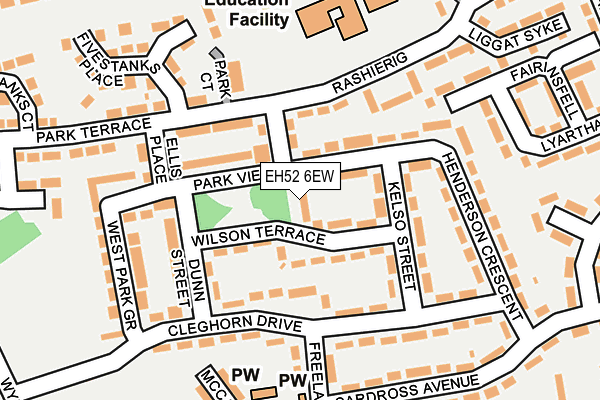 EH52 6EW map - OS OpenMap – Local (Ordnance Survey)