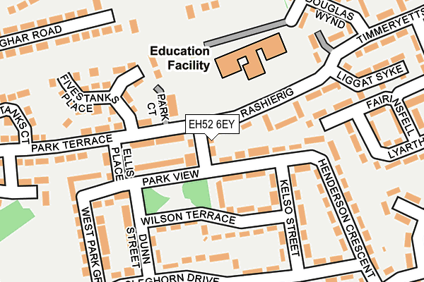 EH52 6EY map - OS OpenMap – Local (Ordnance Survey)