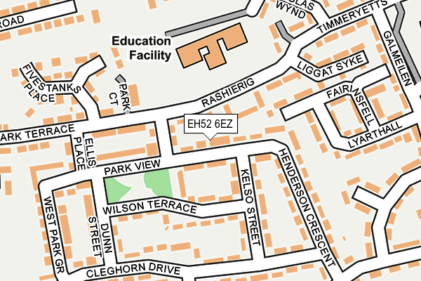 EH52 6EZ map - OS OpenMap – Local (Ordnance Survey)
