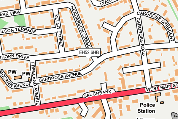 EH52 6HB map - OS OpenMap – Local (Ordnance Survey)