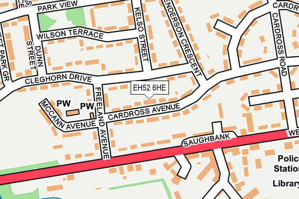 EH52 6HE map - OS OpenMap – Local (Ordnance Survey)
