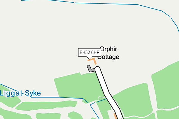 EH52 6HP map - OS OpenMap – Local (Ordnance Survey)