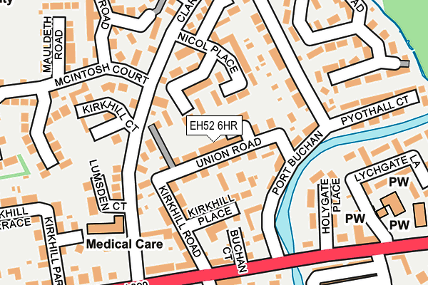 EH52 6HR map - OS OpenMap – Local (Ordnance Survey)